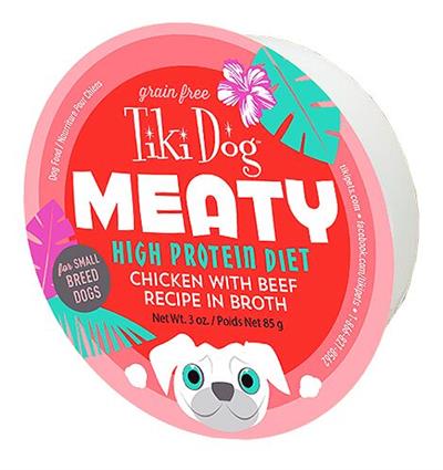 Tiki Pet Meaty Dog Food-Chicken Beef : 3 oz - Dog.Dog.Cat.