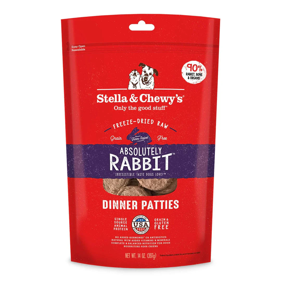 Stella & Chewy Freeze Dried Dog Food - Rabbit - Dog.Dog.Cat.