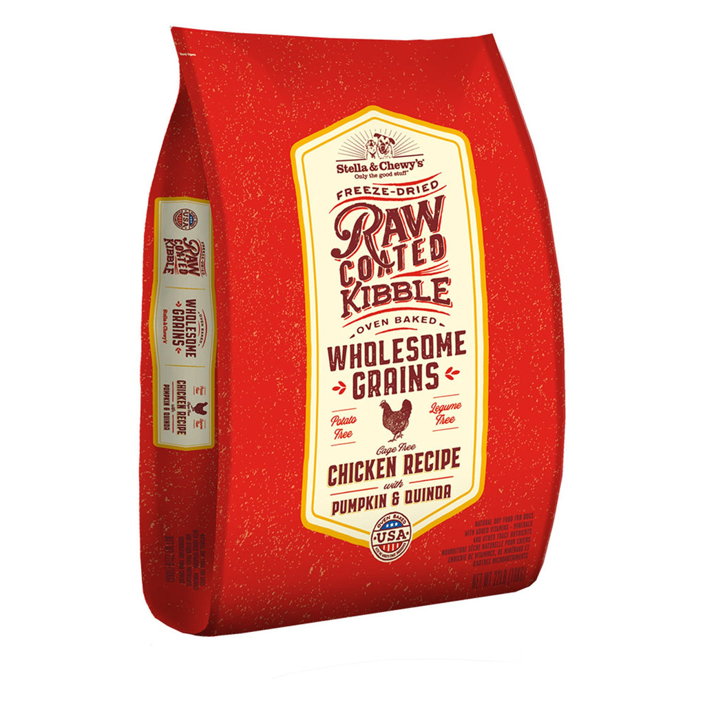 Stella & Chewy's Raw Coated Kibble Wholesome Grains Chicken Recipe Dry Dog Food - Dog.Dog.Cat.