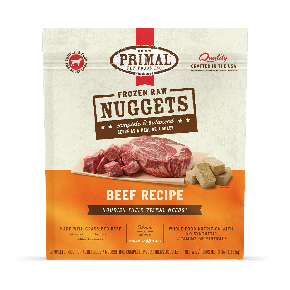Primal Frozen Raw Dog Food - Beef, Chicken, Duck, Lamb, Pheasant, Pork, Quail, Rabbit, Venison - Dog.Dog.Cat.