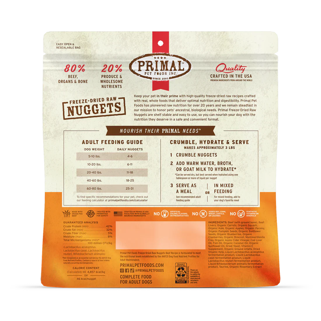 Primal Freeze Dried Dog Food - Various Flavors - Dog.Dog.Cat.