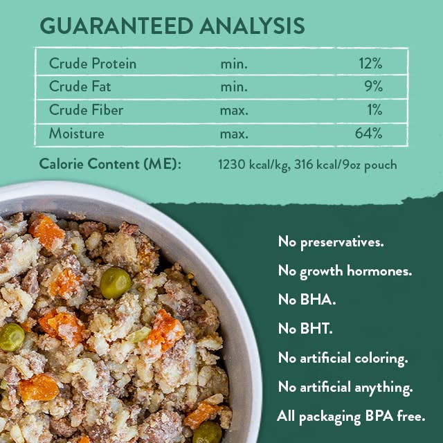 Portland Pet Food Company - Rosie's Beef N Rice Homestyle Dog Meal - Dog.Dog.Cat.