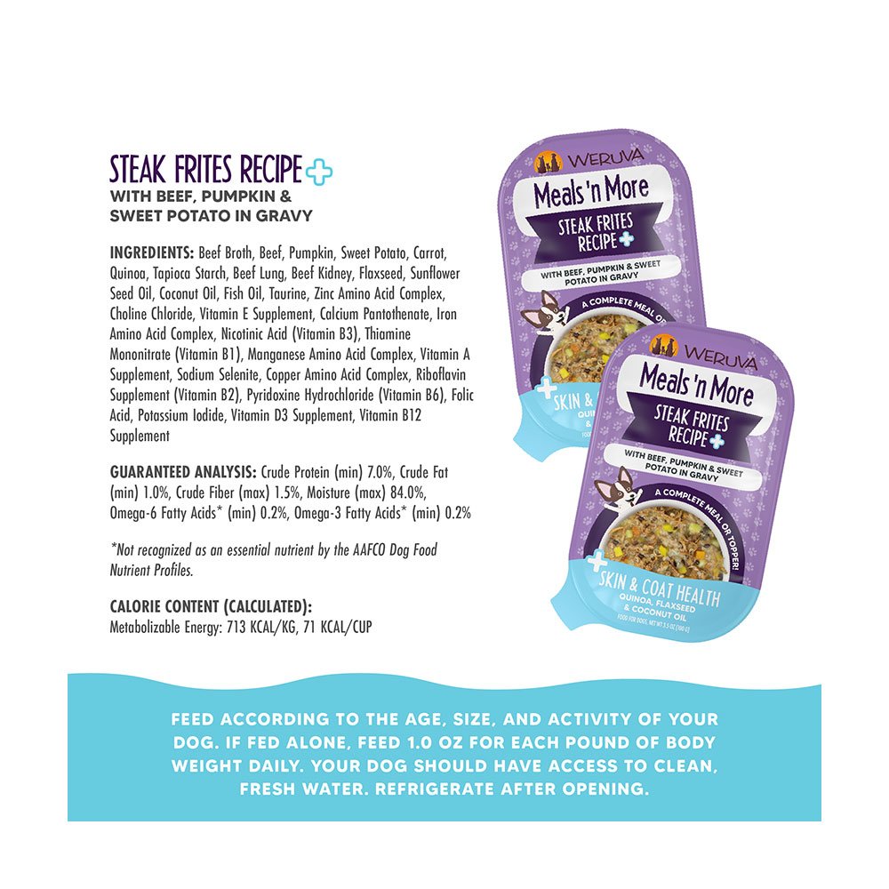 Weruva Meals'n More : 3.5 oz - Dog.Dog.Cat.