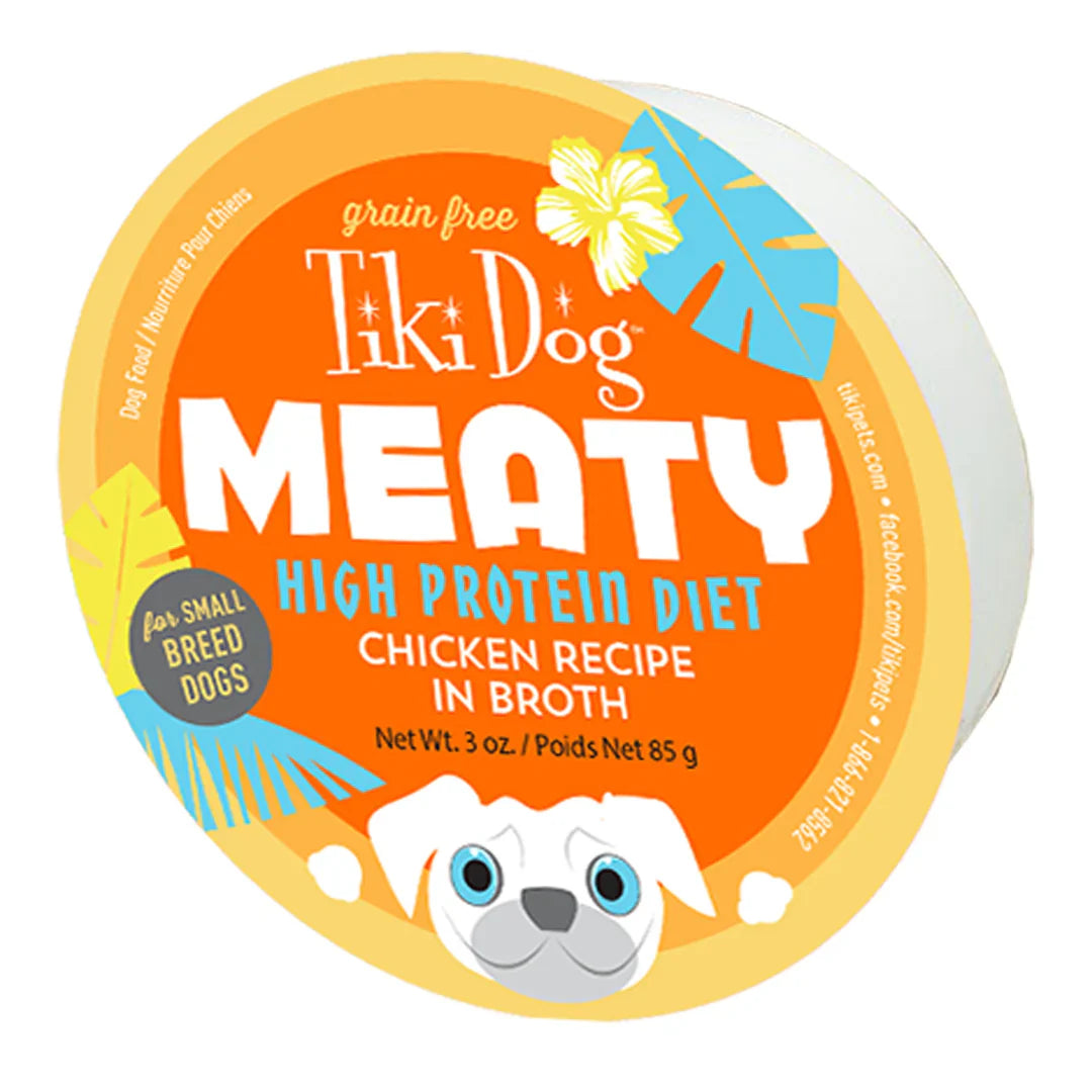 Tiki Pet Meaty Dog Food-Chicken Recipe : 3 oz - Dog.Dog.Cat.