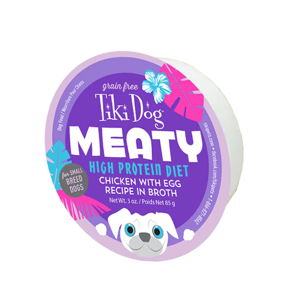 Tiki Pet Meaty Dog Food-Chicken Egg : 3 oz - Dog.Dog.Cat.
