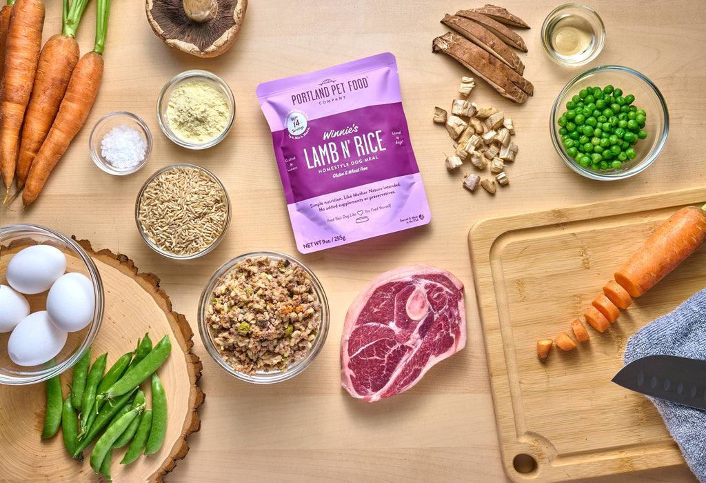 Portland Pet Food Company - Winnie's Lamb N' Rice Human Grade Fresh Wet Food Dog Pouches