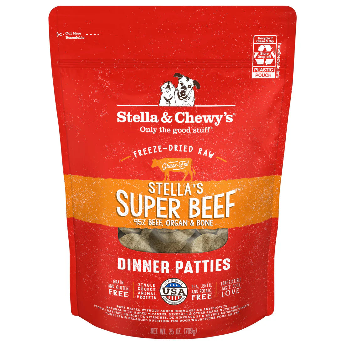 Stella & Chewy Freeze Dried Dog Food - Beef - Dog.Dog.Cat.