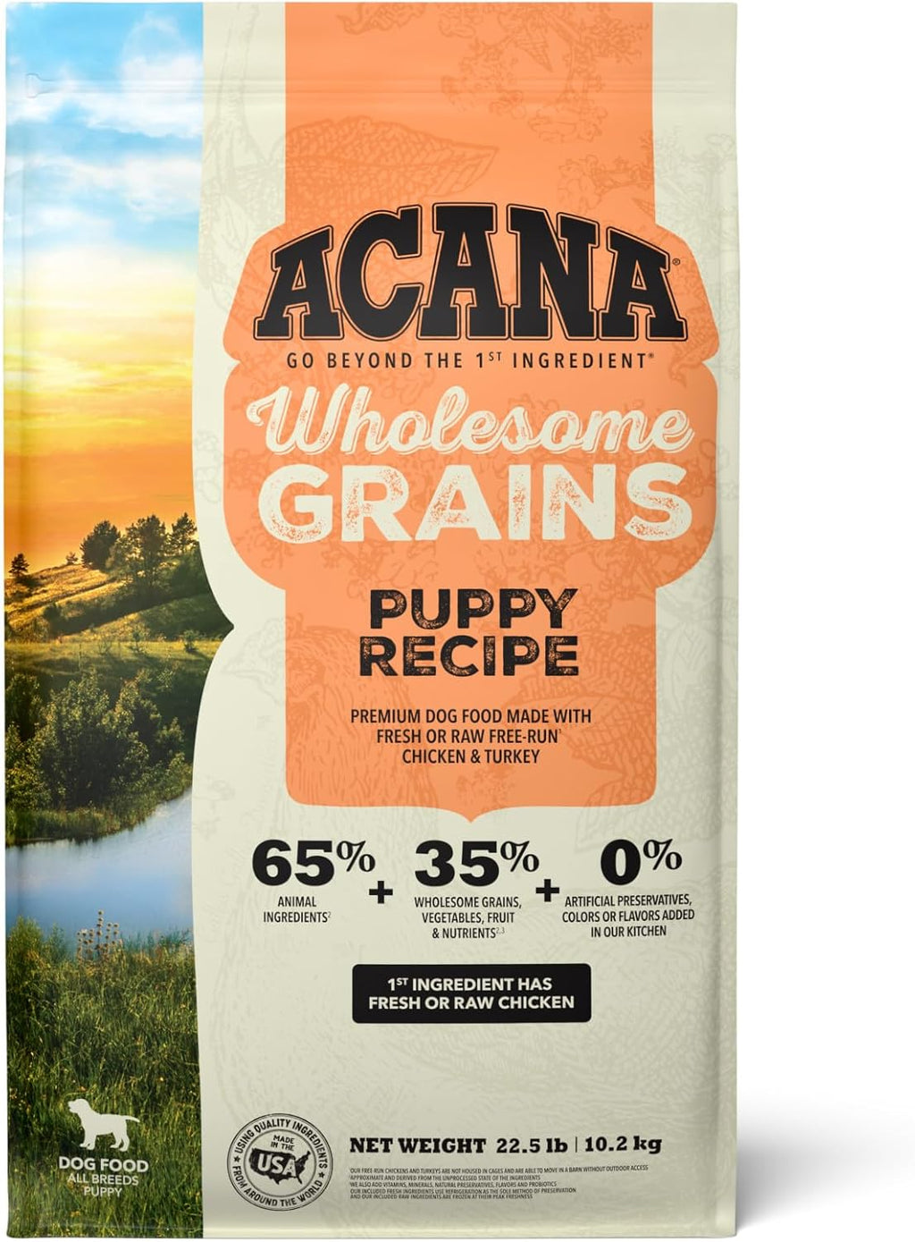 Acana Puppy Dry Dog Food- With Grain - Dog.Dog.Cat.