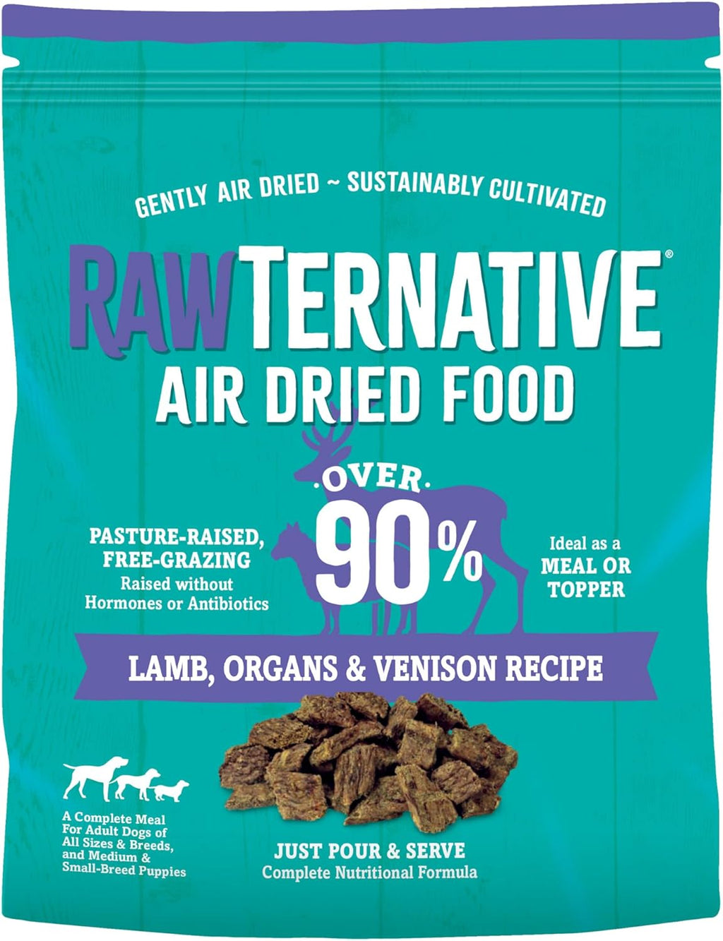 RawTernative Air Dried Dog Food - Lamb and Venison - Dog.Dog.Cat.