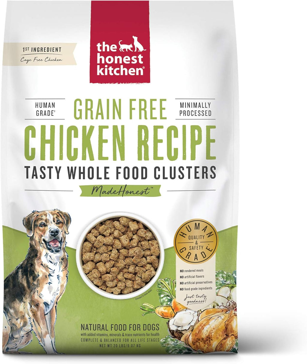The Honest Kitchen Whole Food Clusters Grain Free Chicken Dry Dog Food, 20 lb Bag - Dog.Dog.Cat.