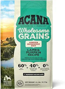 ACANA Wholesome Grains Dry Dog Food, Lamb & Pumpkin Recipe - Dog.Dog.Cat.