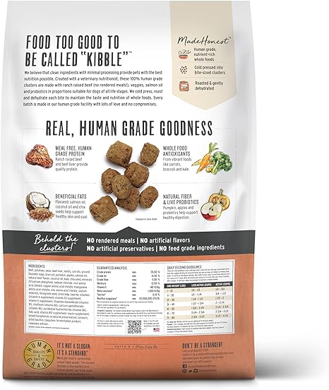 The Honest Kitchen Grain Free Beef Clusters Dog Food - Dog.Dog.Cat.