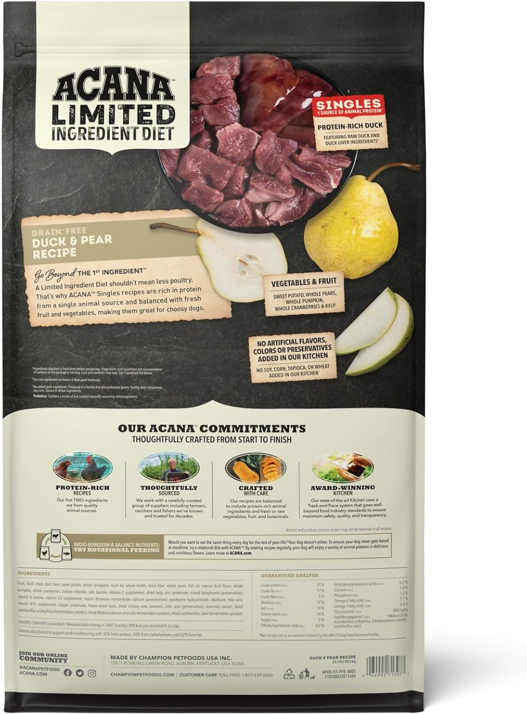 Acana Dry Dog Food - Duck Pear - Dog.Dog.Cat.