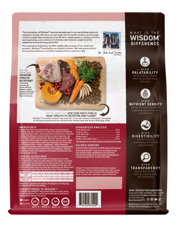 Earth Animal Wisdom Air Dried Dog Food - Sea to Stream, Chicken, Turkey - Dog.Dog.Cat.