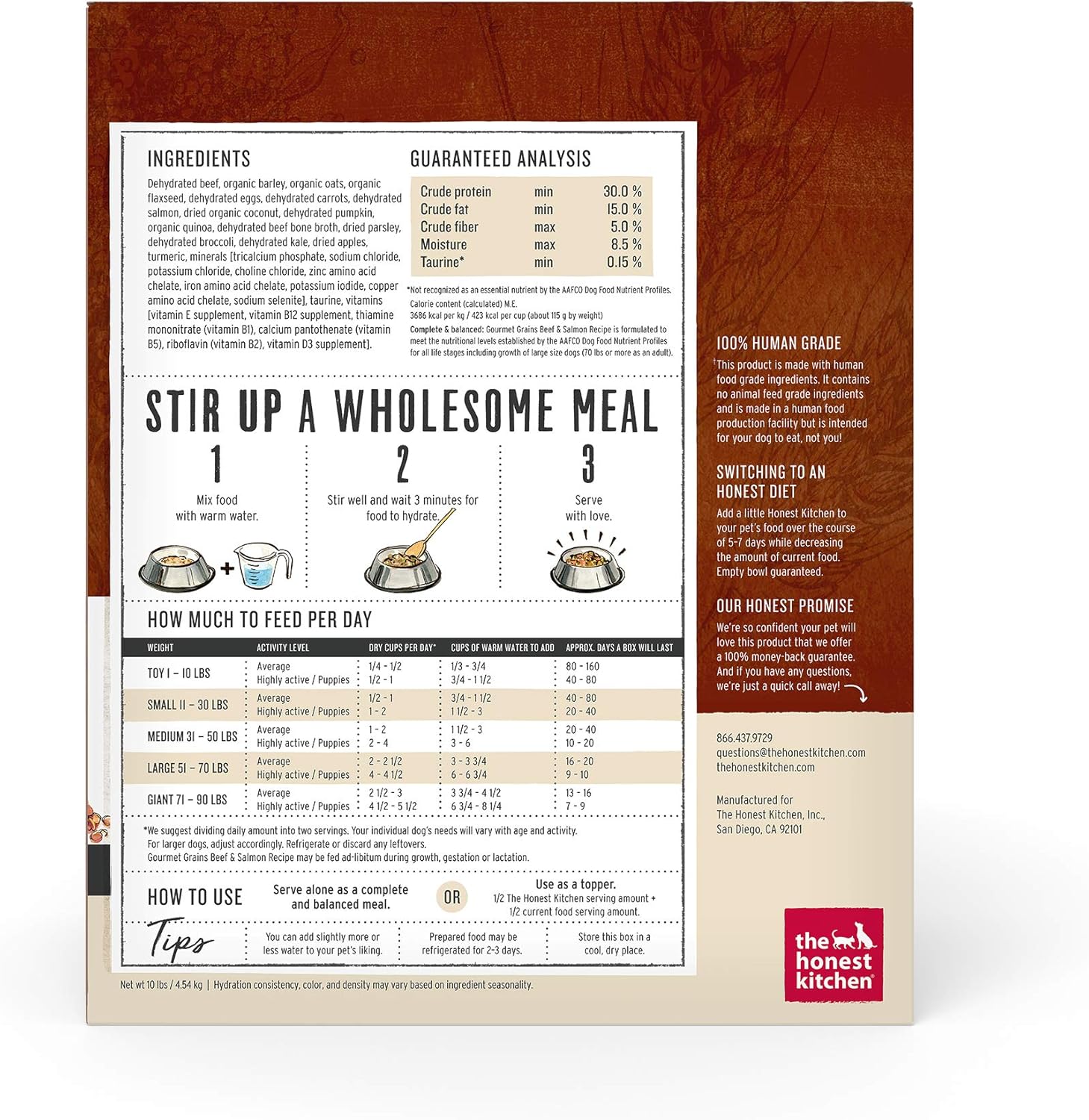 The Honest Kitchen Food-Beef Salmon - Dog.Dog.Cat.