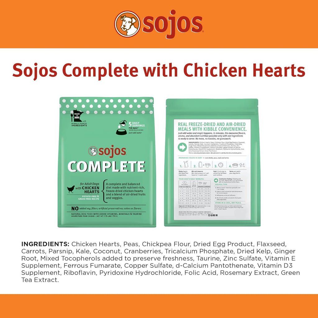 SOJOS Complete Adult Dog Food - Chicken Formula - Dog.Dog.Cat.