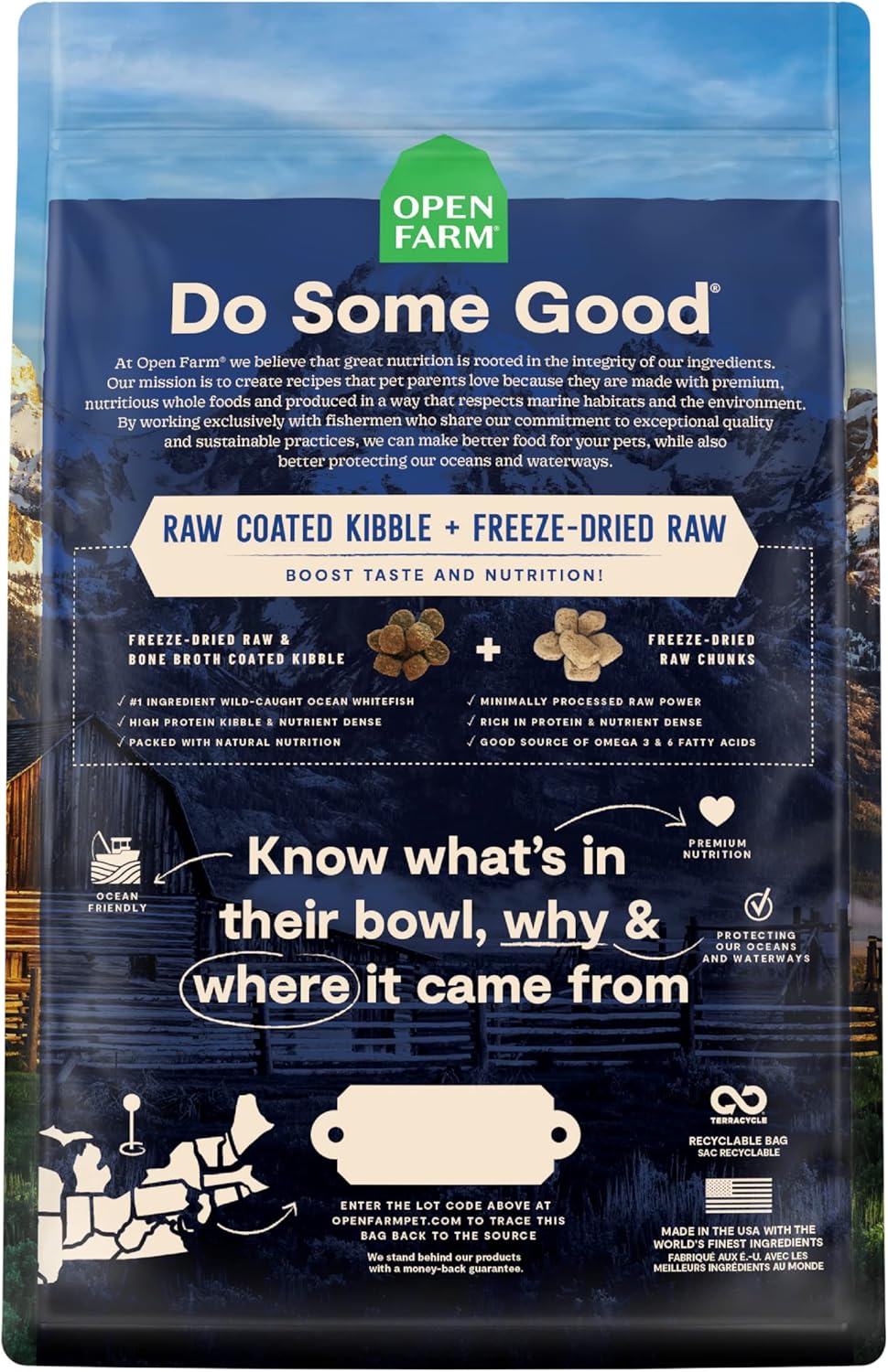 Open Farm Rawmix Ancient Grain - Wild Ocean Recipe - Dog.Dog.Cat.