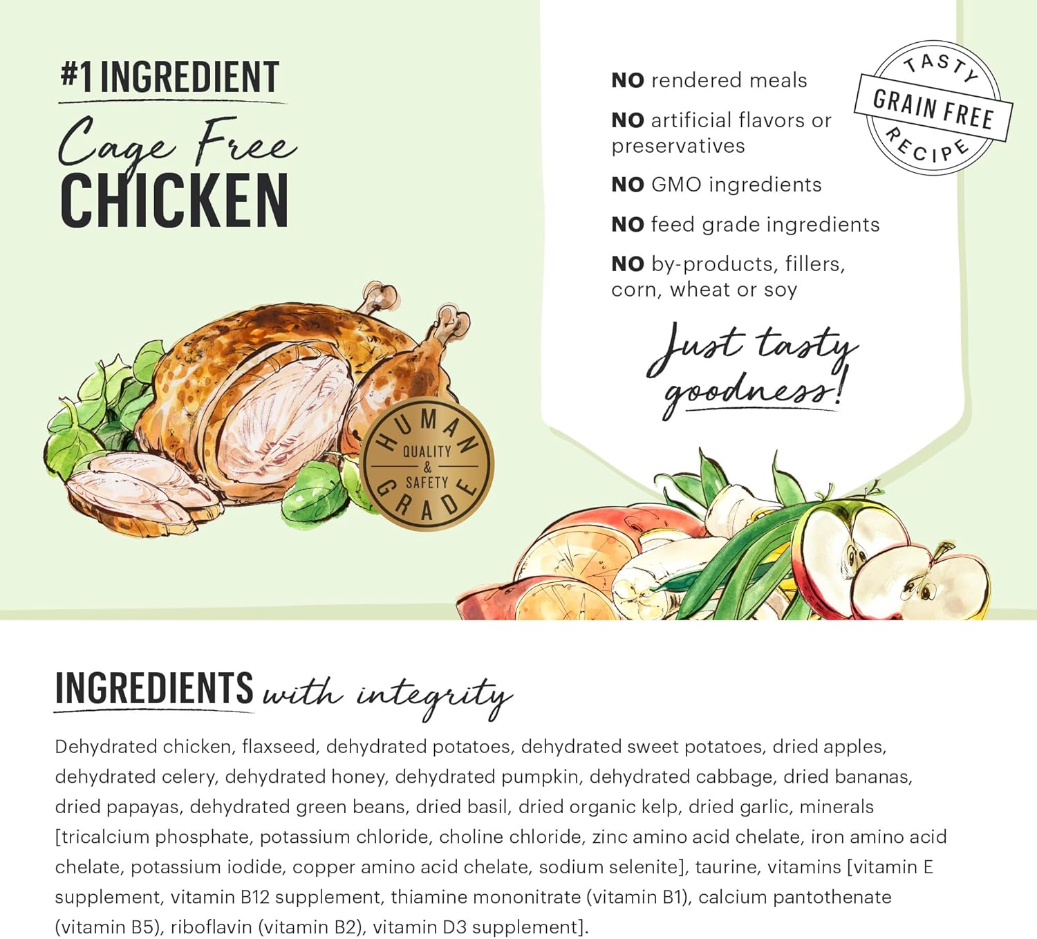 The Honest Kitchen Food-Chicken Grain Free  : 10 lb - Dog.Dog.Cat.