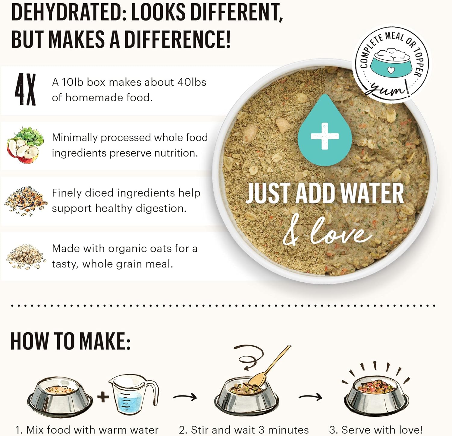 The Honest Kitchen Food-Beef with Whole Grain - Dog.Dog.Cat.