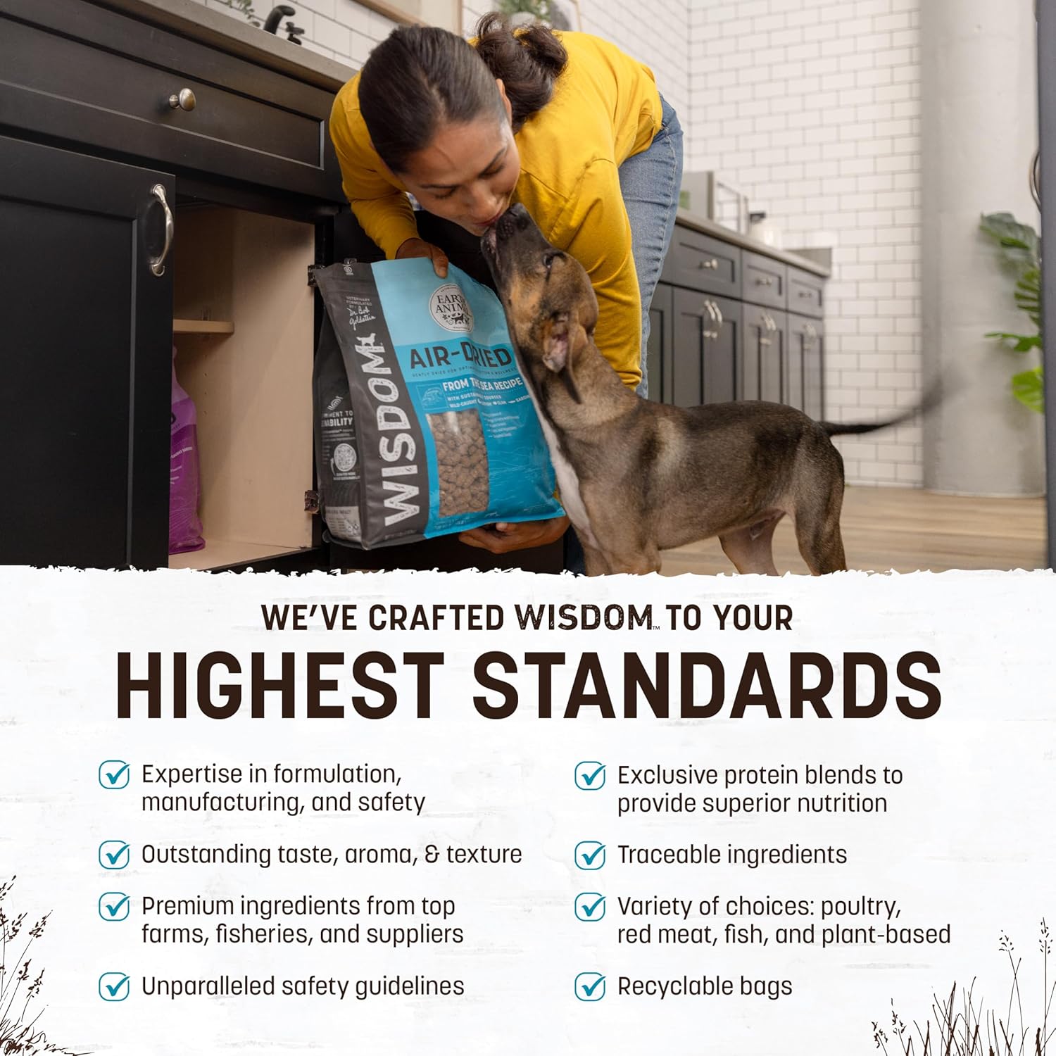 Earth Animal Wisdom Air Dried Dog Food - Sea to Stream, Chicken, Turkey - Dog.Dog.Cat.