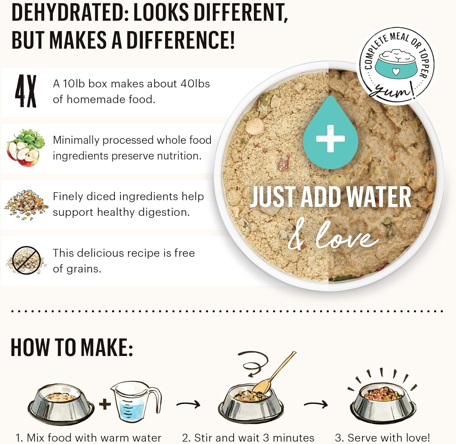 The Honest Kitchen Food-Chicken Grain Free  : 10 lb - Dog.Dog.Cat.