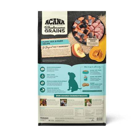 Acana Wholesome Grains, Puppy Sea & Farm Recipe Dry Dog Food - Dog.Dog.Cat.