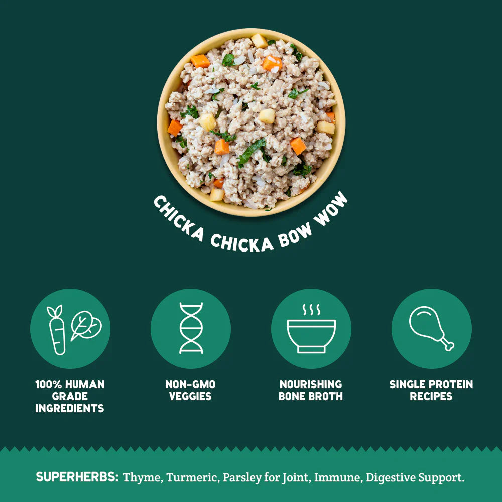 A Pup Above Gently Cooked Food - Variety Pack of Beef, Chicken, Pork, and Turkey - Dog.Dog.Cat.