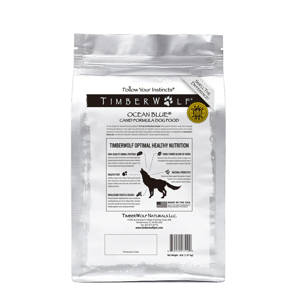 Timberwolf Dry Dog Food - Carnivore Specific Pet Foods with Herbs - Dog.Dog.Cat.