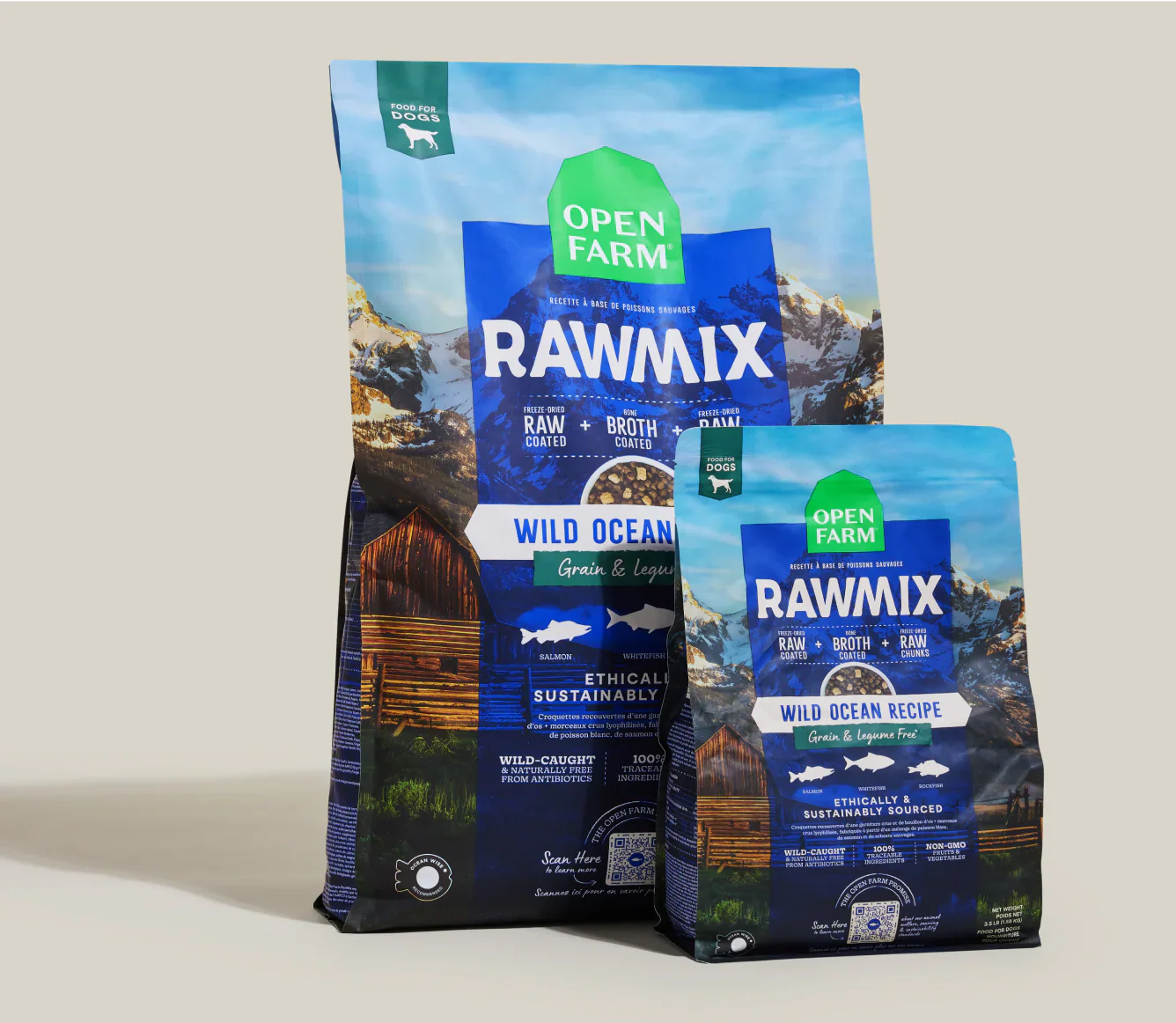 Open Farm Rawmix Dry Dog Food -  Wild Ocean - Dog.Dog.Cat.
