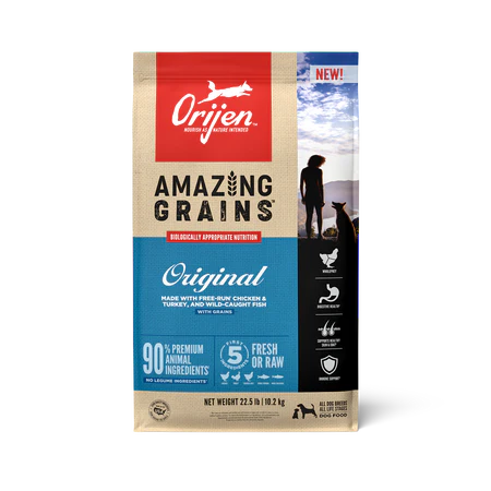 Orijen Amazing Grains Dog Food - Original - Dog.Dog.Cat.