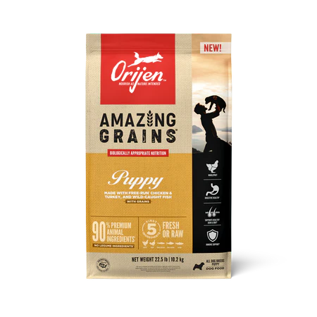 Orijen Amazing Grains Dog Food - Puppy - Dog.Dog.Cat.