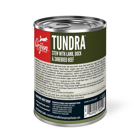 Orijen Canned Dog Food-Tundra : 12.8 oz. - Dog.Dog.Cat.