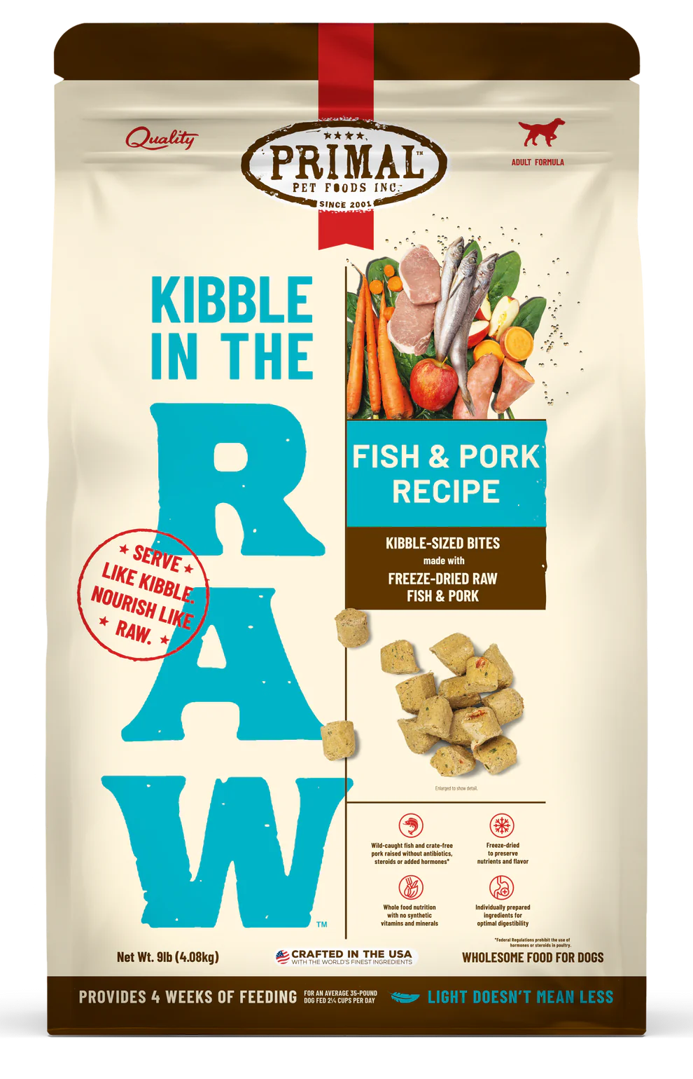 Primal Kibble in the Raw Freeze Dried Dog Food - Dog.Dog.Cat.