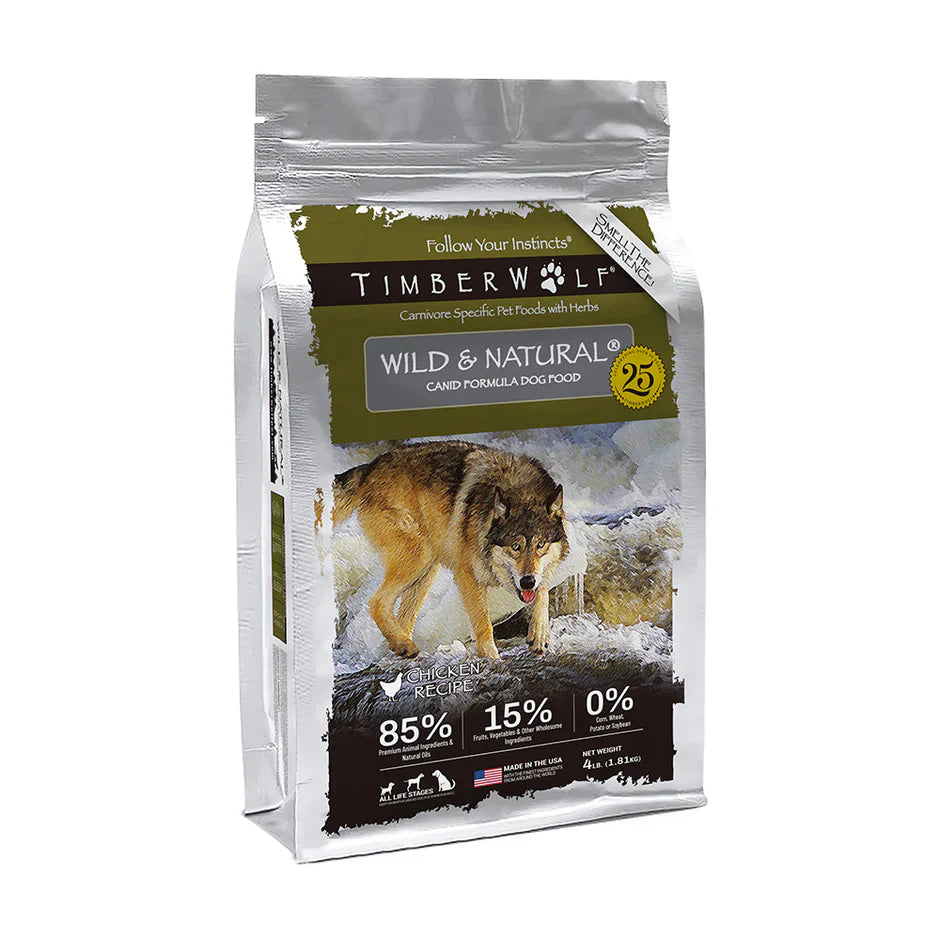 Timberwolf Dry Dog Food - Carnivore Specific Pet Foods with Herbs - Dog.Dog.Cat.