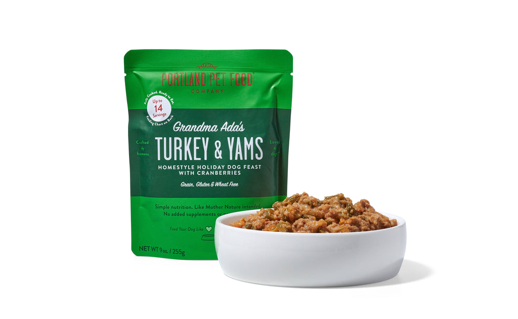 Portland Pet Food Company - Grandma Ada's Turkey and Yams Homestyle Dog Meal - Dog.Dog.Cat.