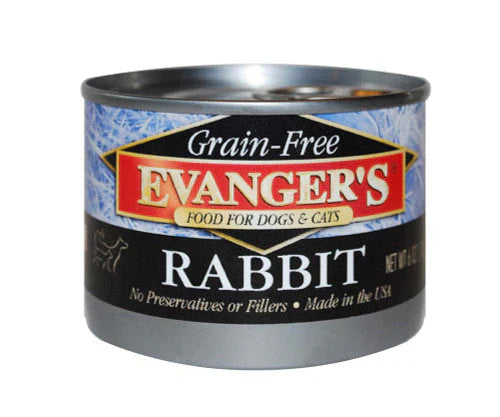 Evangers Canned Dog Food-Grain Free Rabbit : 6 oz - Dog.Dog.Cat.