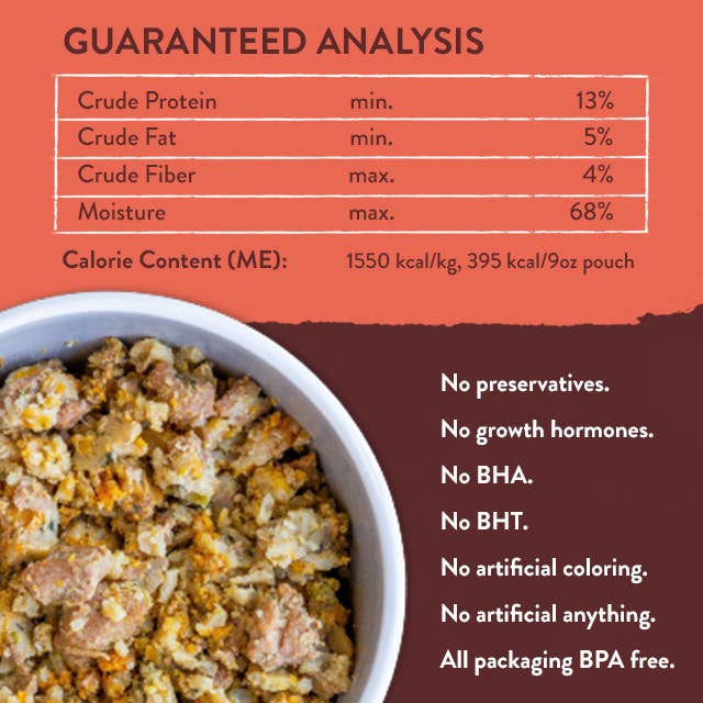 Portland Pet Food Company - Tuxedo's Chicken and Yams Homestyle Dog Meal - Dog.Dog.Cat.