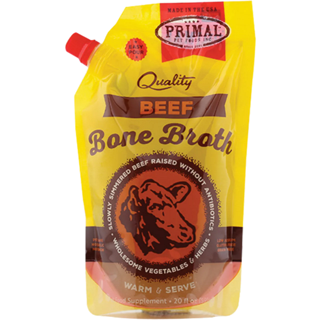Primal Bone Broth - 20oz Variety Pack: Beef, Chicken, Turkey - Dog.Dog.Cat.