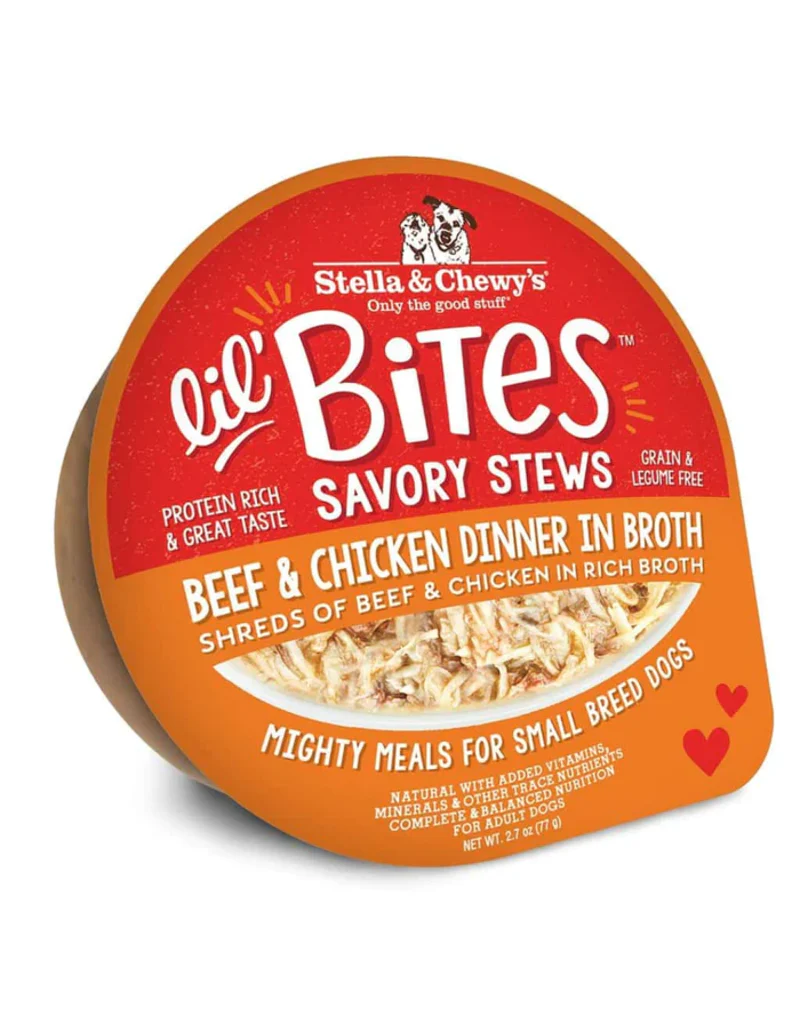 Stella & Chewy Lil Bites - Beef, Chicken, Duck, Live, Salmon, Stew & Turkey - Dog.Dog.Cat.
