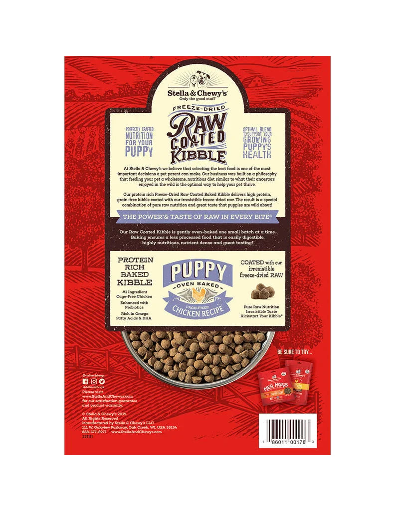 Stella & Chewy Raw Coated Puppy Food - Premium Nutritional Formula - Dog.Dog.Cat.