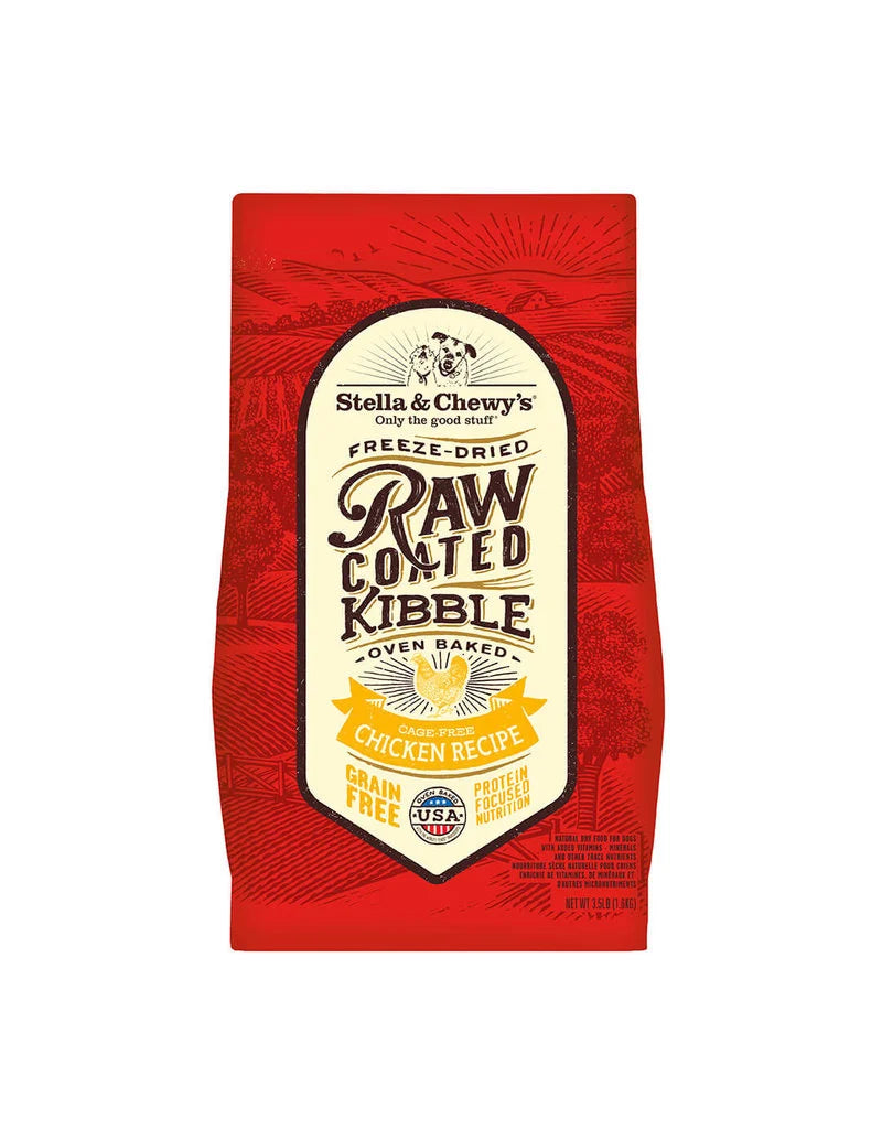 Stella & Chewy Raw Coated Chicken - Premium Dog Food for All Breeds - Dog.Dog.Cat.