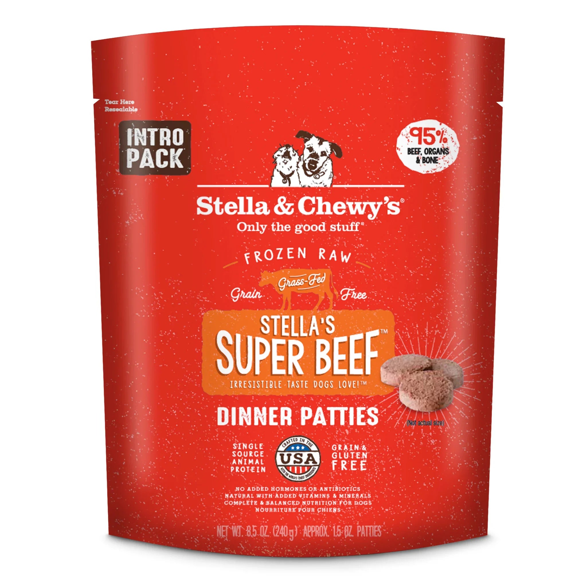 Stella & Chewy Frozen Dog Food - Beef - Dog.Dog.Cat.